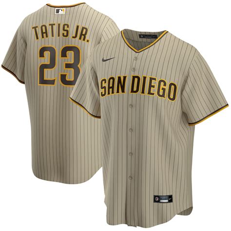 men's san diego padres nike tan alternate replica team jersey|san diego padres nike tan.